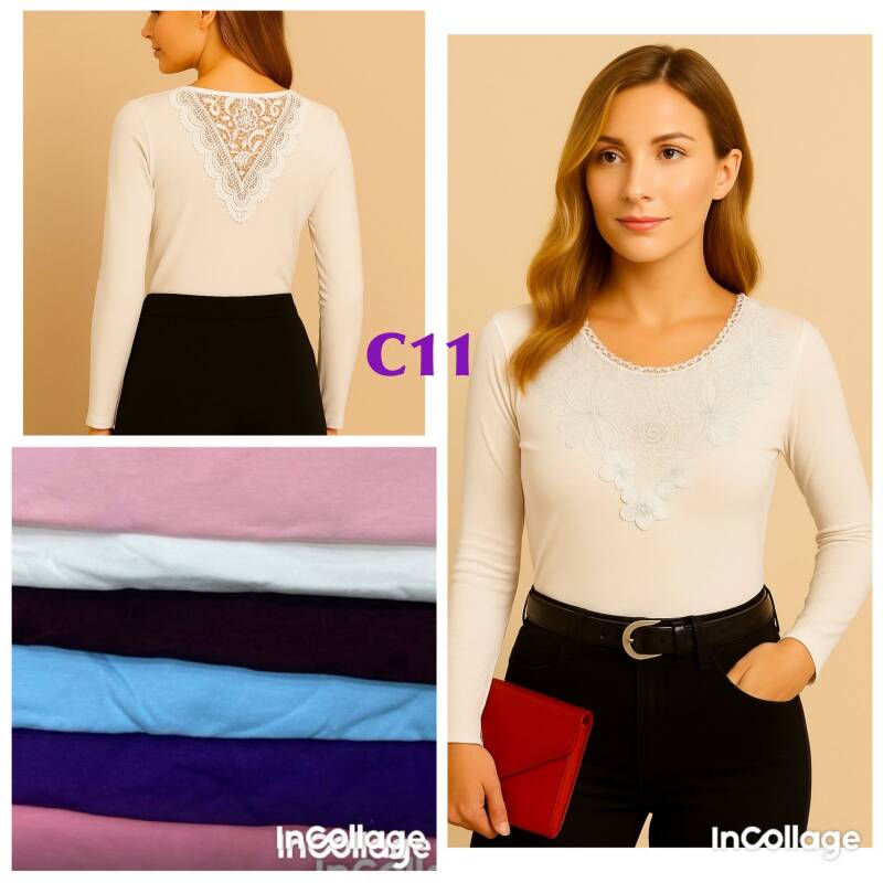 Bluzki damskie Roz M-2XL, Mix Kolor .Paczka 10 szt
